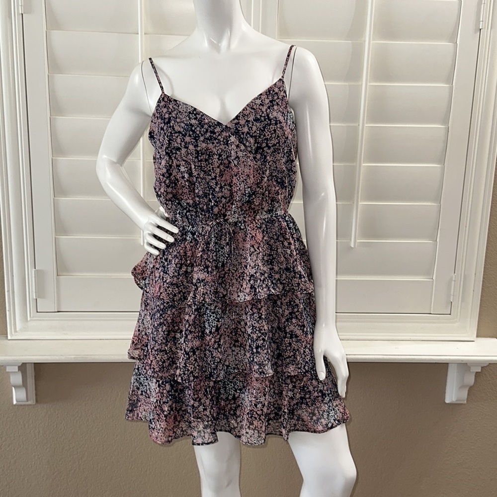 ROW A Tiered V-Neck Dress